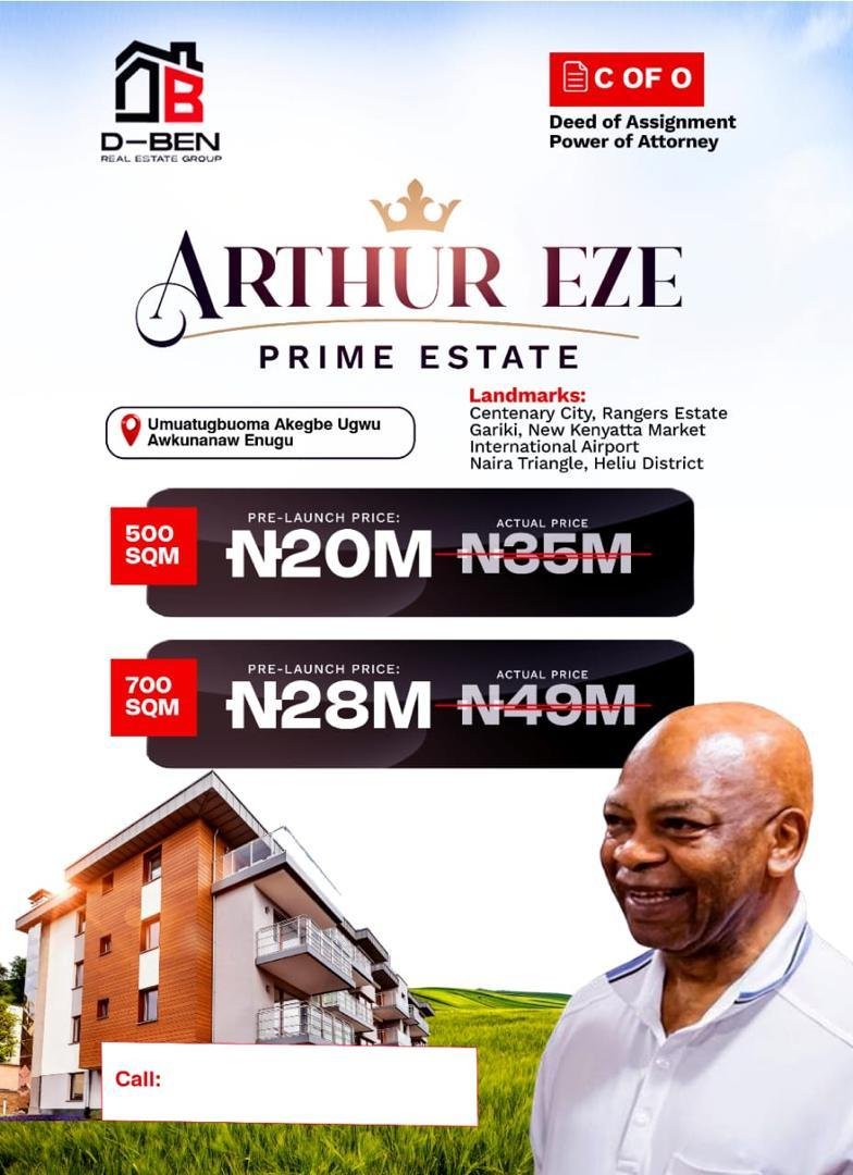 Arthur Eze Prime Estate Enugu